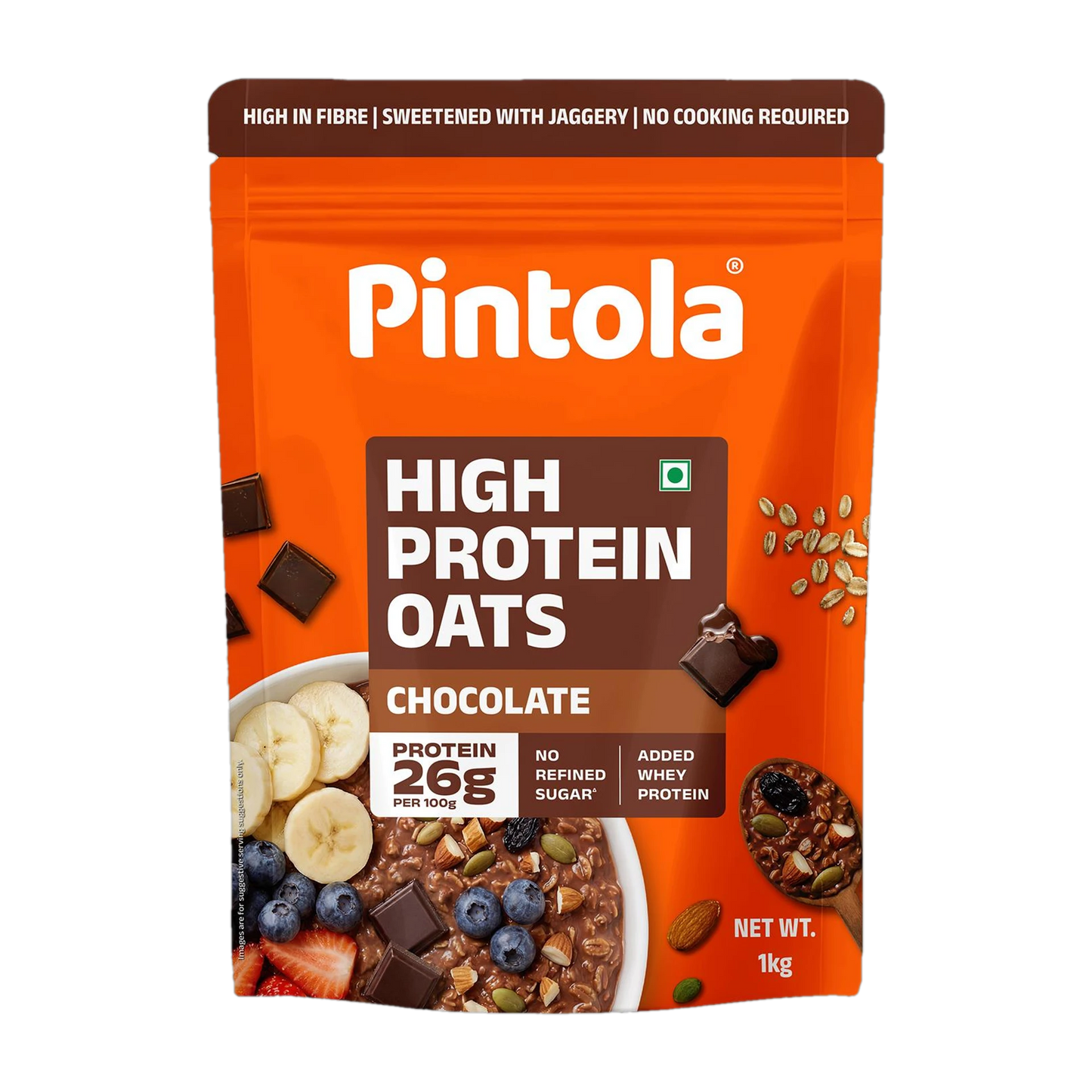 Pintola 26g High Protein Oats, Dark Chocolate