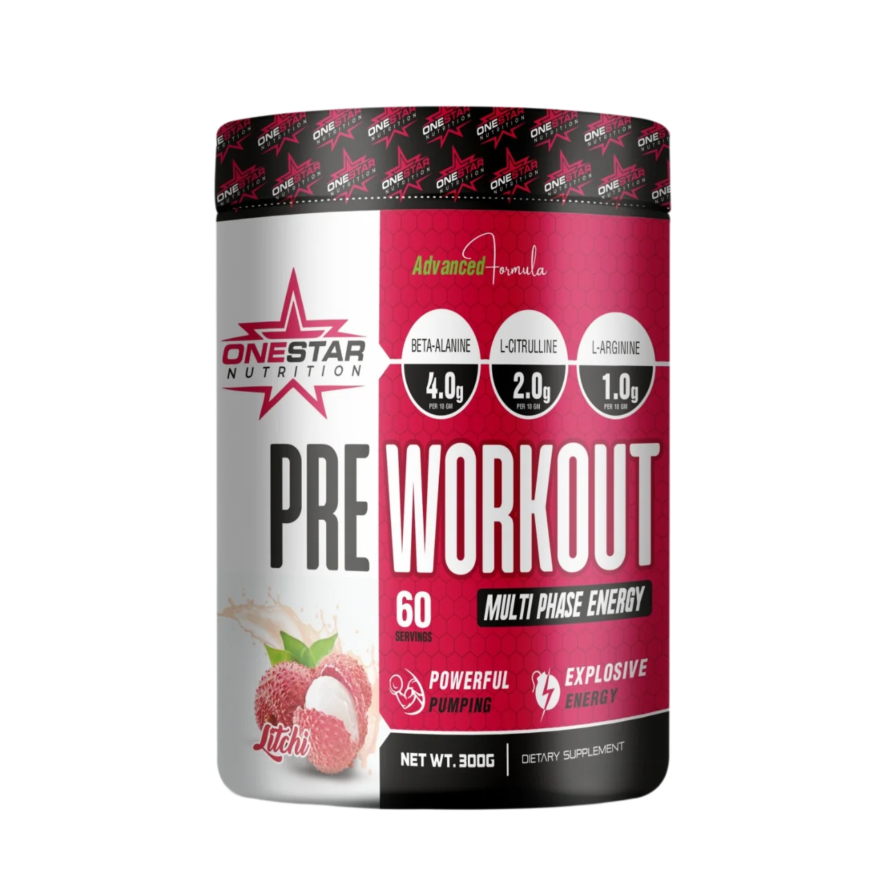 ONESTAR NUTRITION PRE WORKOUT 300G
