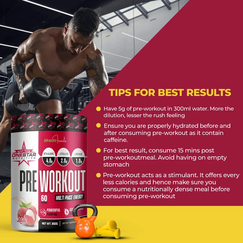 ONESTAR NUTRITION PRE WORKOUT 300G