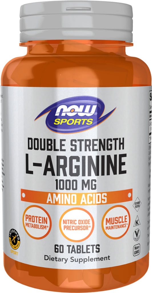 Now Sprots Double Strength L-Arginine 1000 mg