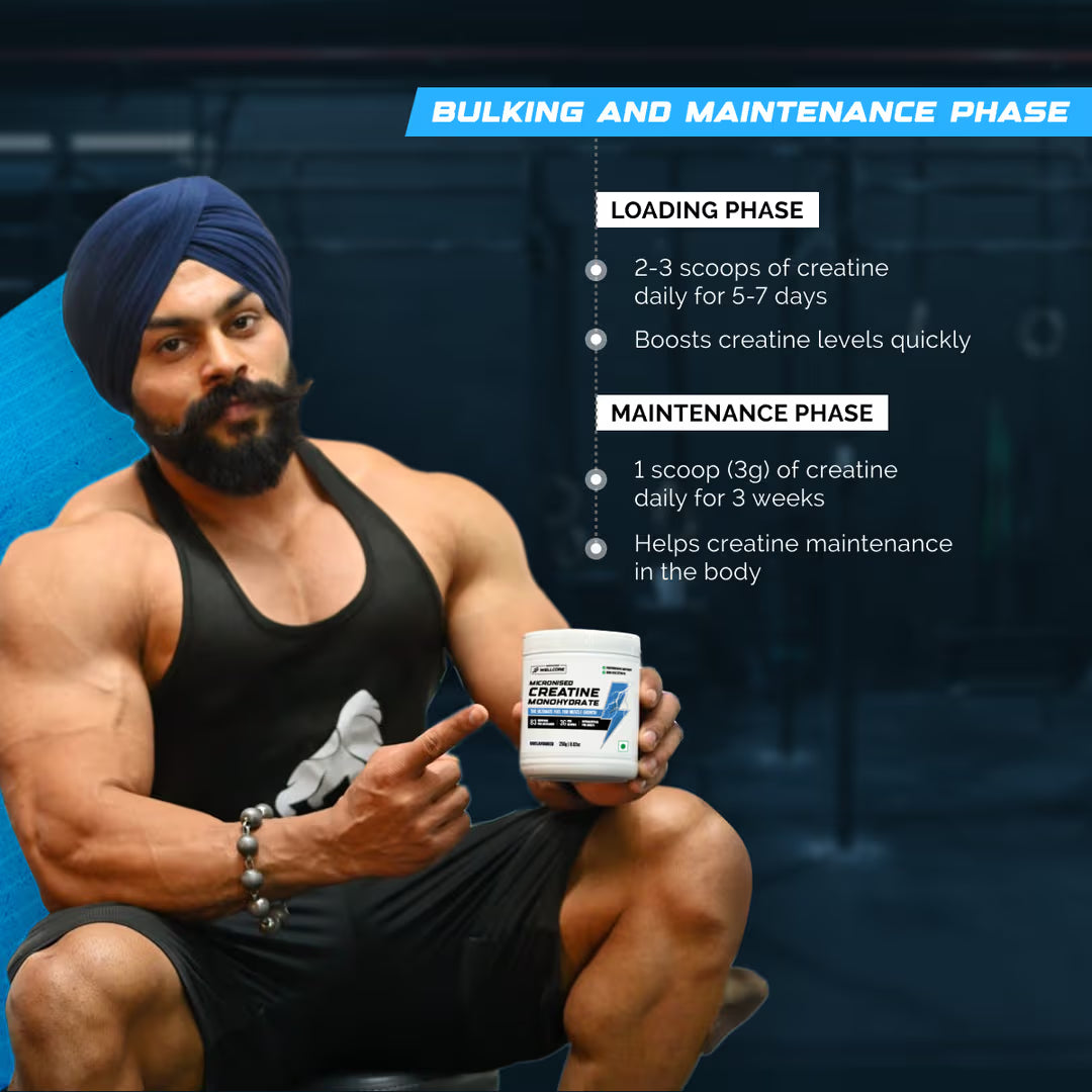 Wellcore - Pure Micronised Creatine Monohydrate (122g, 33 Servings) Tropical Tango