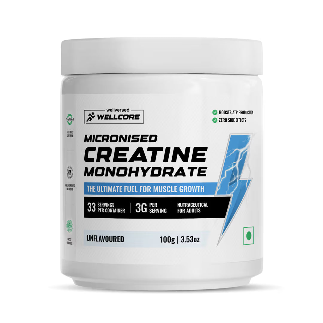 Wellcore - Pure Micronised Creatine Monohydrate (122g, 33 Servings) Tropical Tango