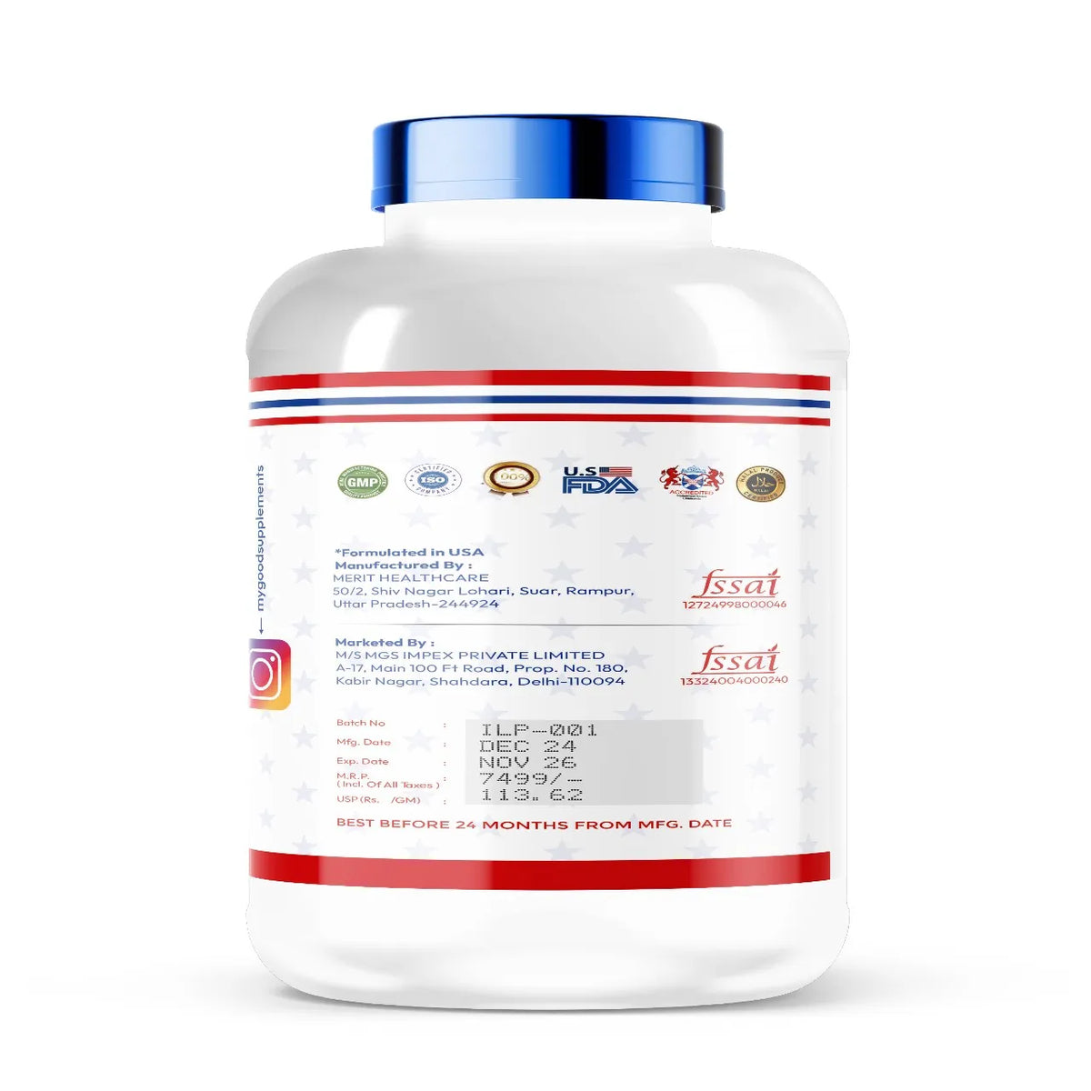 My Good Supplements Isolate Lean Protein