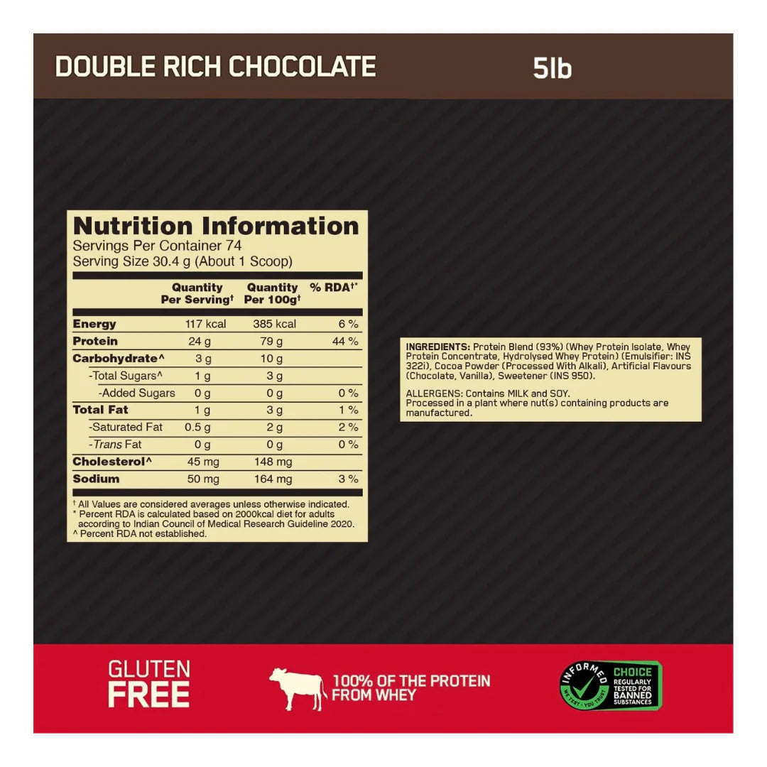 ON (Optimum Nutrition) Gold Standard 100% Whey Protein