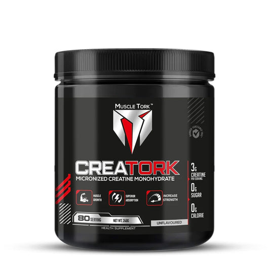 MuscleTork CreaTork Pure Micronized Creatine Monohydrate Powder